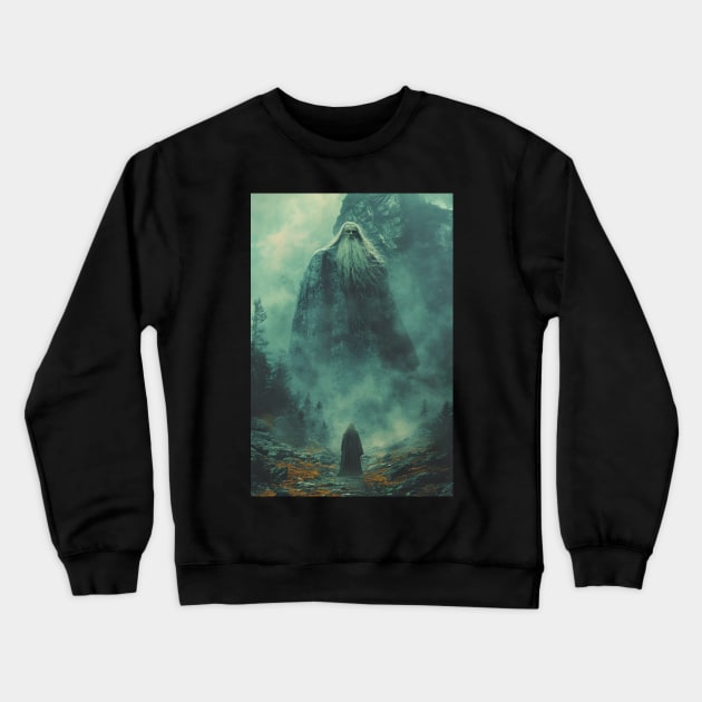 Wizard and Titan Crewneck Sweatshirt by SzlagRPG